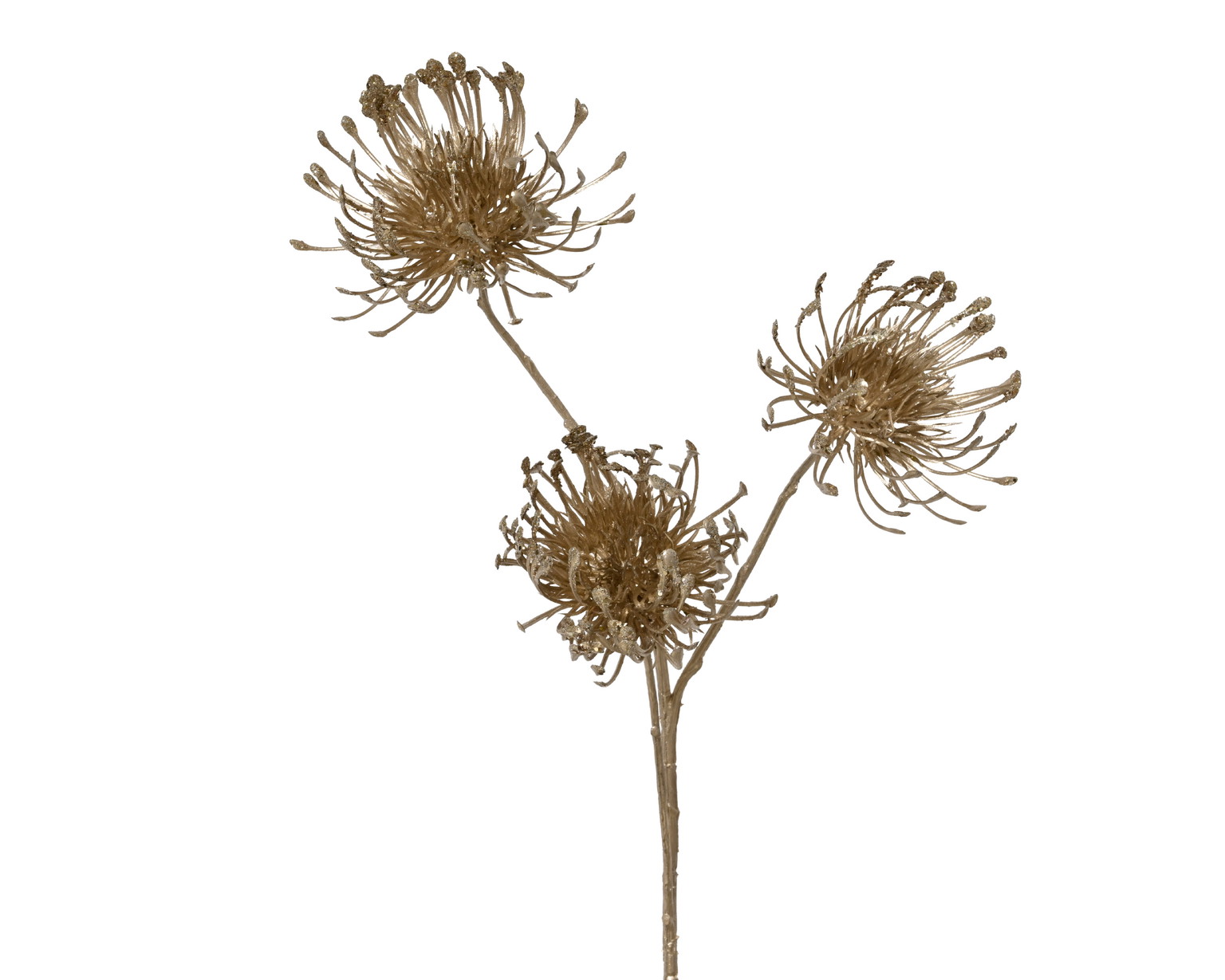 Kalėdinė dekoracija BRANCH THISTLE, auksinės sp., 22 x 24 x 75 cm, 1 vnt