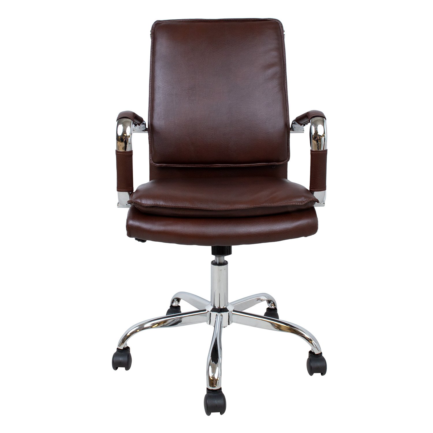 Biuro kėdė ULTRA, 54,5x63xH94-104 cm, ruda - 2