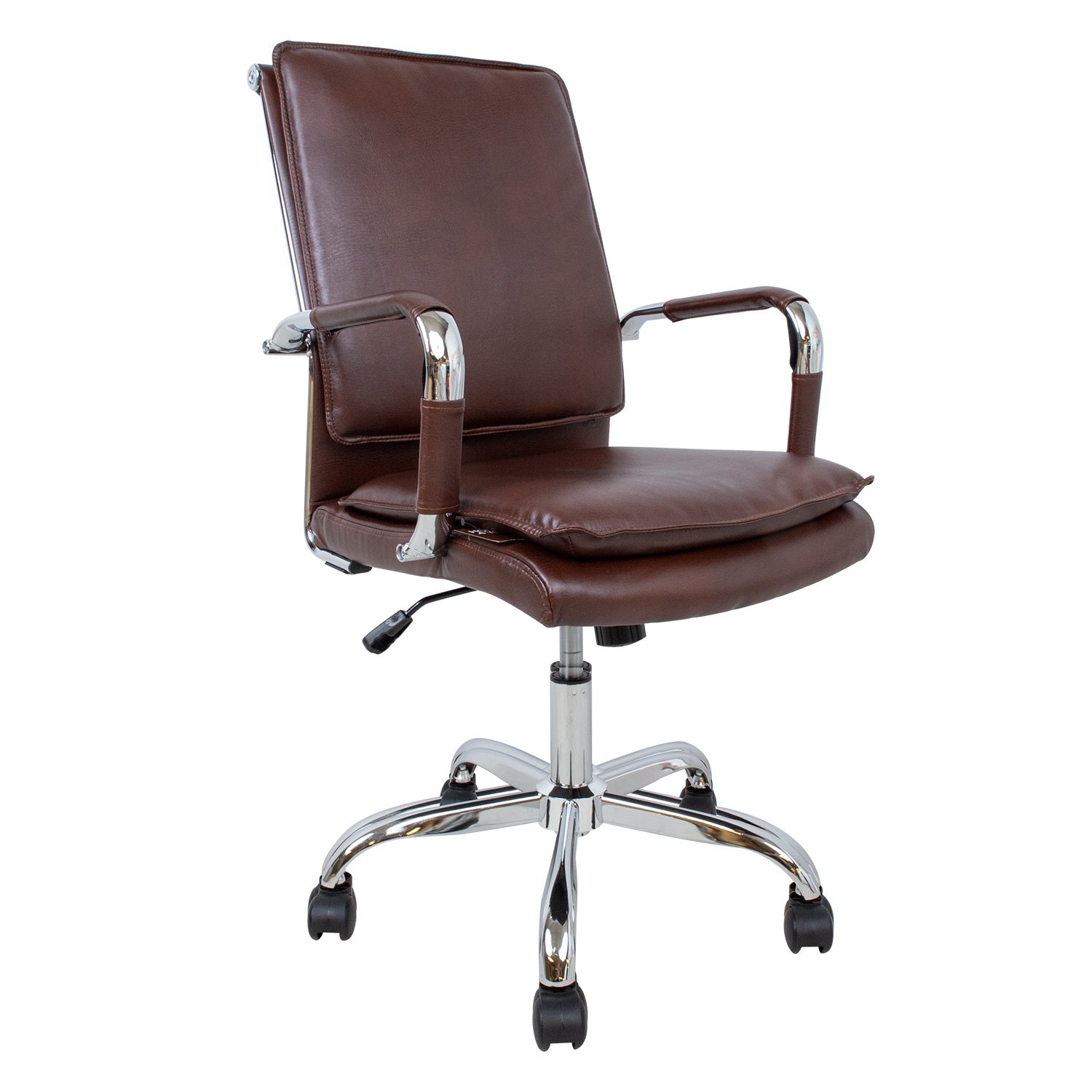 Biuro kėdė ULTRA, 54,5x63xH94-104 cm, ruda