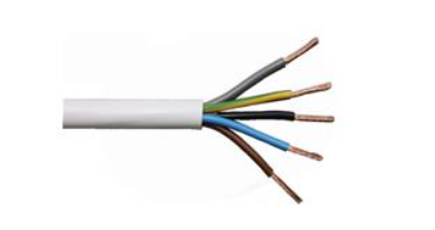 Instaliacinis kabelis, Lietkabelis OMY (BVV-LL), 5 x 2,5 mm², baltas, 100 m-0