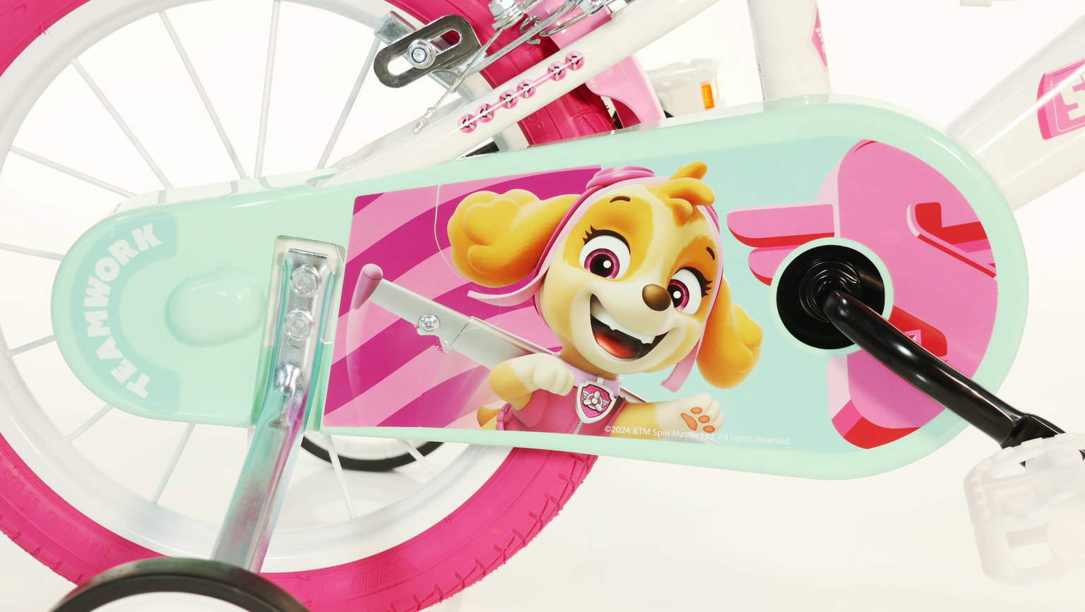 Vaikiškas dviratis Dino Bike Paw Patrol Girl, 14", rožinis - 4