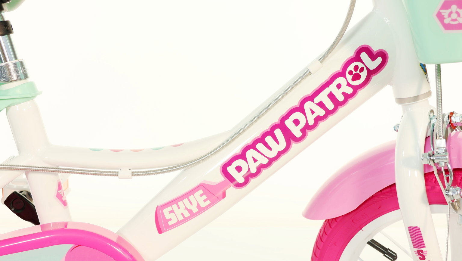 Vaikiškas dviratis Dino Bike Paw Patrol Girl, 14", rožinis - 3