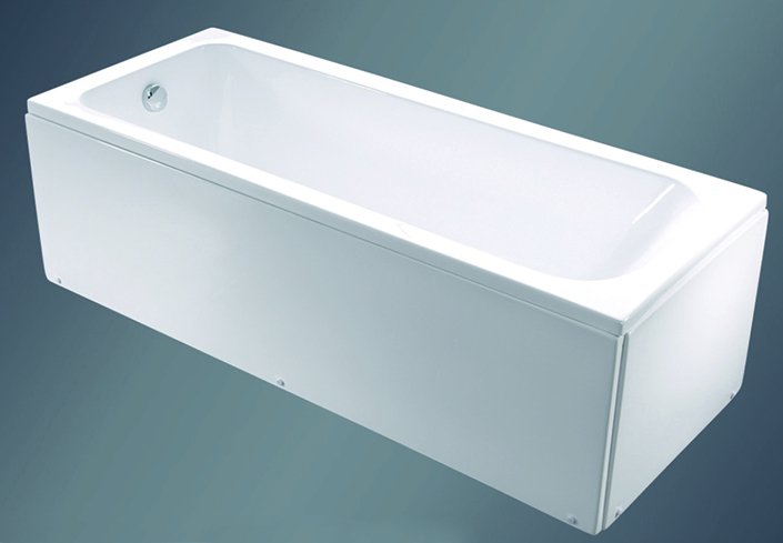 Akrilinė vonia CORAL-170, su kojomis, 1700 x 700 x 520 mm, balta - 1