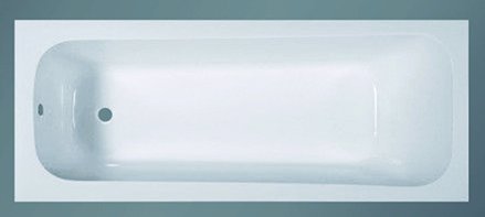 Akrilinė vonia CORAL-170, su kojomis, 1700 x 700 x 520 mm, balta - 2
