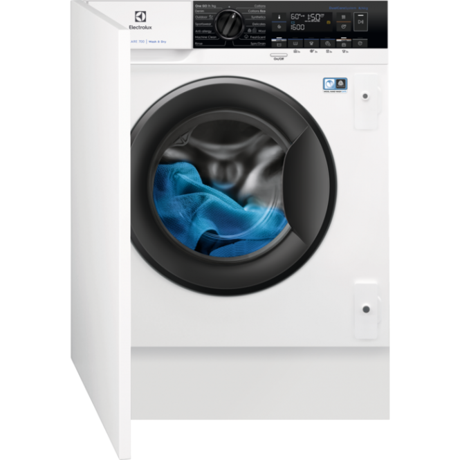 Įmontuojama skalbimo mašina Electrolux EW7W368SI, 8 kg, balta
