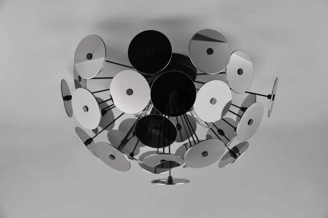 Lubinis šviestuvas TRIO Discalgo, 3 x E14, max 40W, chromo sp.,  ø54 x 30cm - 2