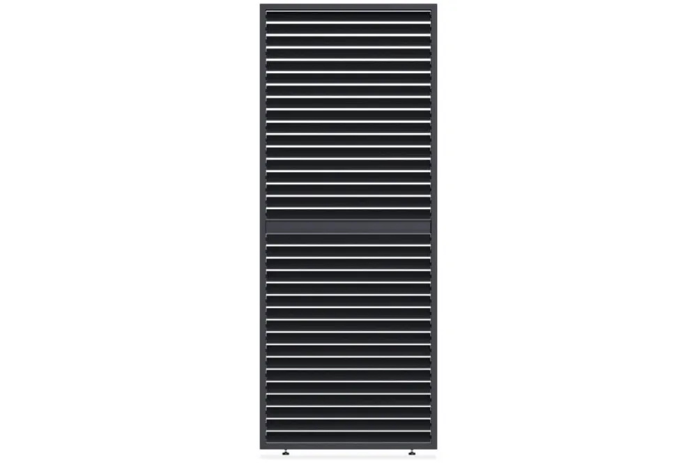 Reguliuojama horizontali žaliuzių panelė pavėsinėms Pergola ELEGANCE / DELUXE / FUSION 1 m, antracito sp. (93 cm)-1
