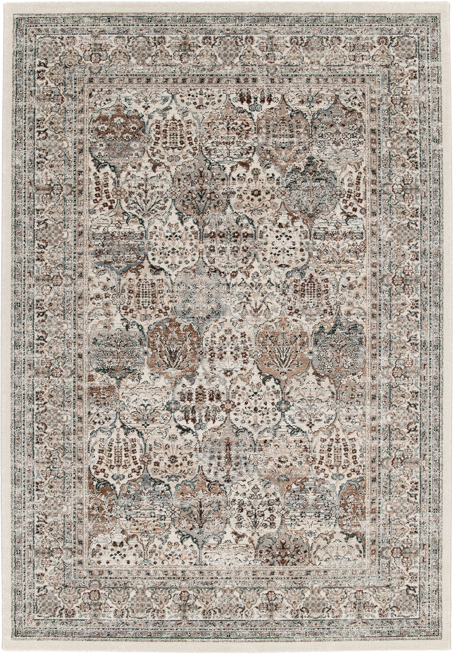Kilimas CREYA REVERIE BROWN, 170 x 120 cm, 100% perdirbto poliesterio-0