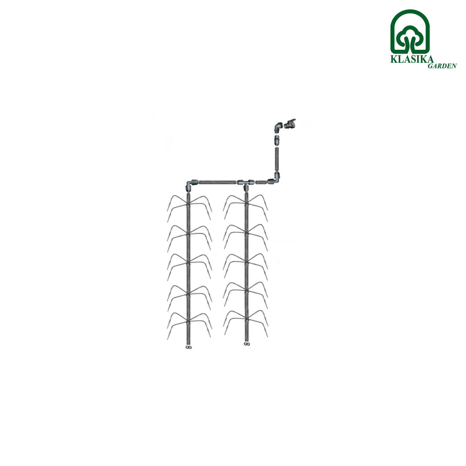 Laistymo sistema Klasika Spider 2 (iki 8m2 plotui, 30 augalų) - 4