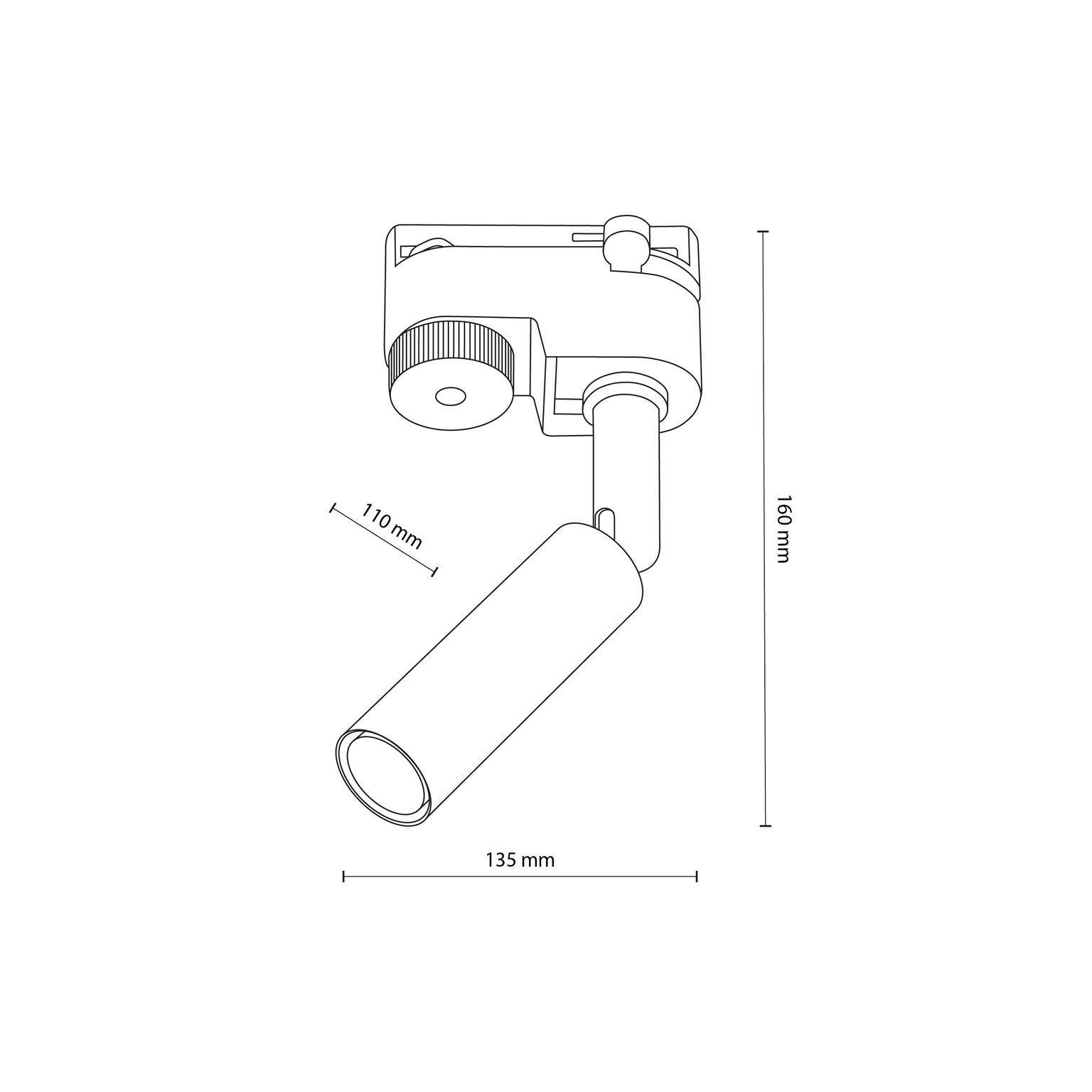 Kryptinis šviestuvas TK LIGHTING TRACER WHITE, 1 x G9 max 6W - 2