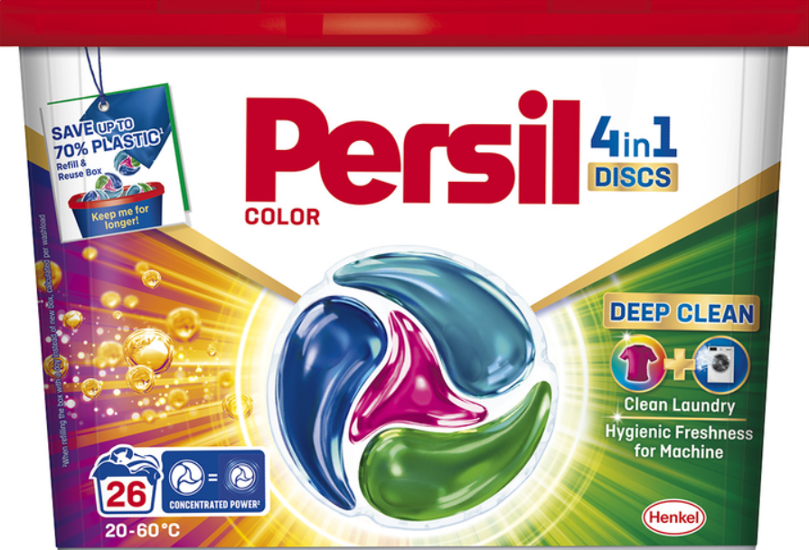 Skalbimo kapsulės PERSIL DISCS Color, 26 skalbimai-0