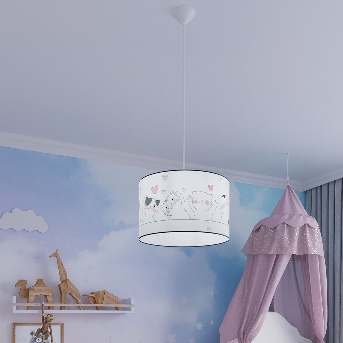 Pakabinamas šviestuvas SOLLUX CAT 40, 1xE27, max 15 W LED, daugiaspalvis - 8