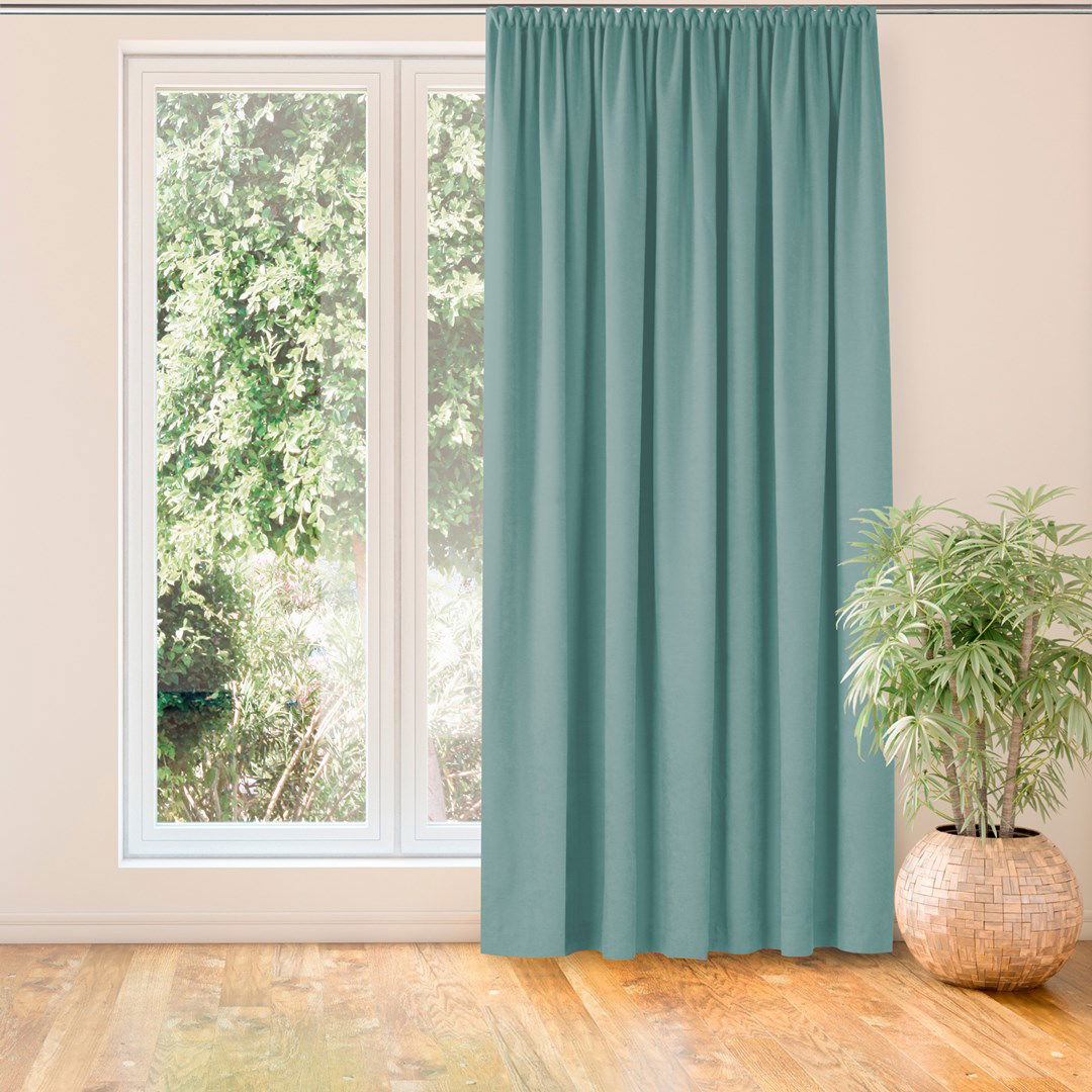 Naktinė užuolaida MILANA TURQUOISE PLEAT, 220x225 cm - 2