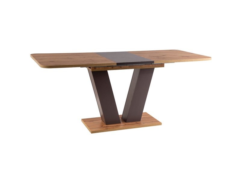 Valgomojo stalas PLATON, 136 x 80 cm, ąžuolo/ruda