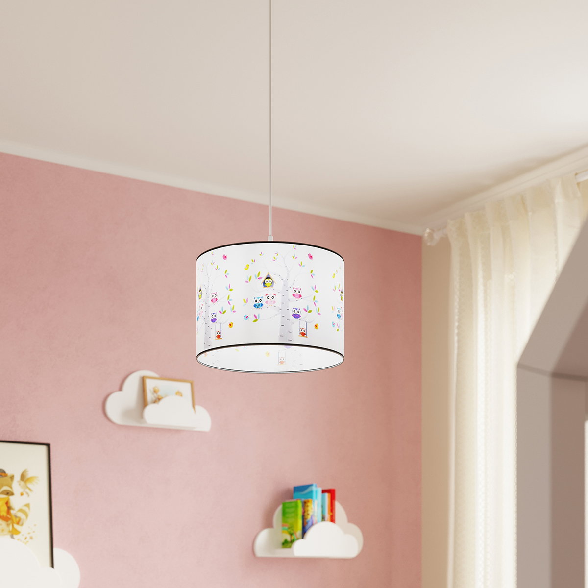 Pakabinamas šviestuvas SOLLUX OWLS 30, 1xE27, max 15 W LED, daugiaspalvis - 8