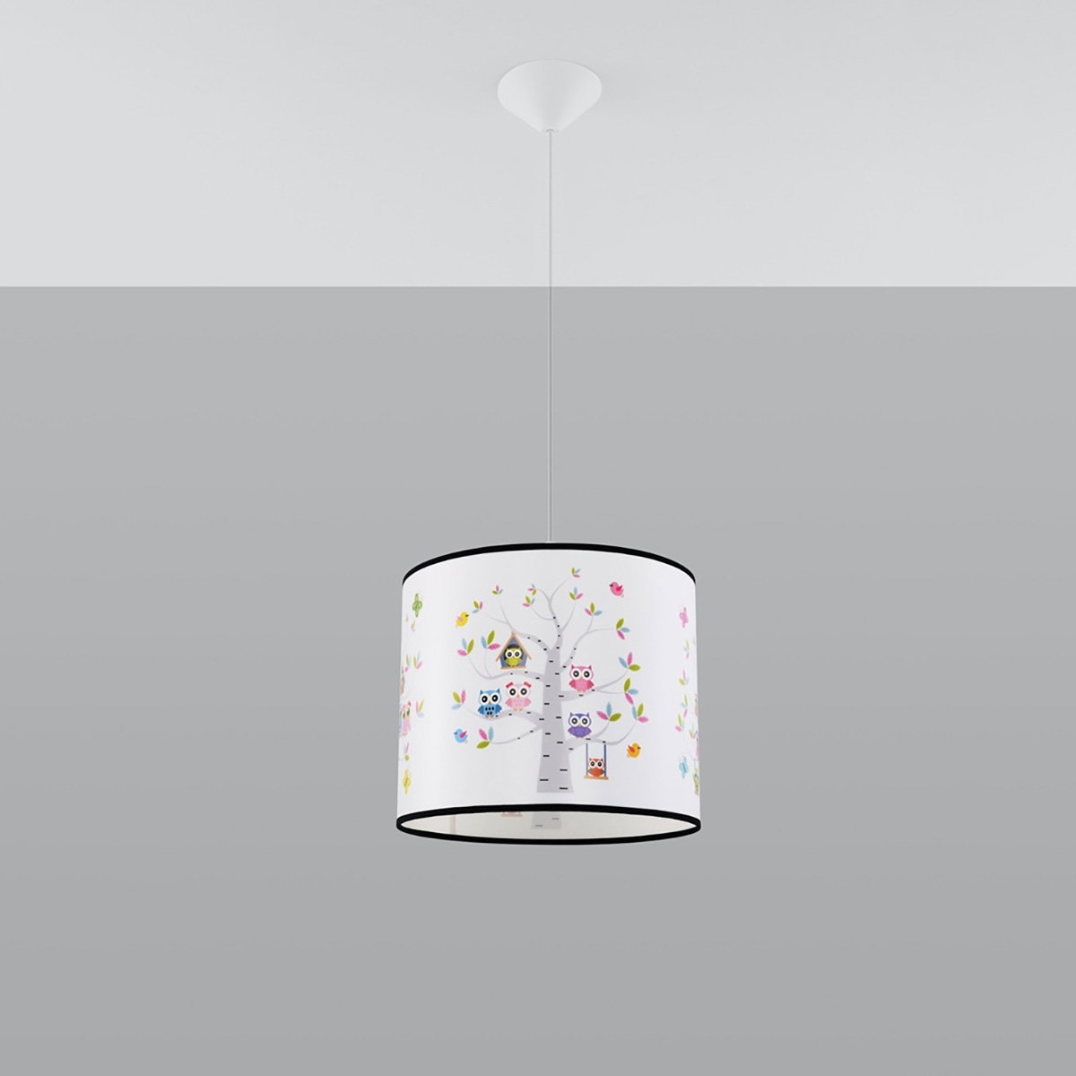 Pakabinamas šviestuvas SOLLUX OWLS 40, 1xE27, max 15 W LED, daugiaspalvis-1