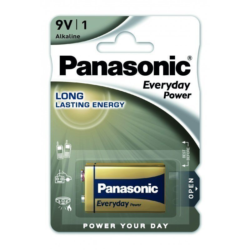 Elementai PANASONIC EVERYDAY POWER, 6LR61EPS/1B, 9 V, 1 vnt.