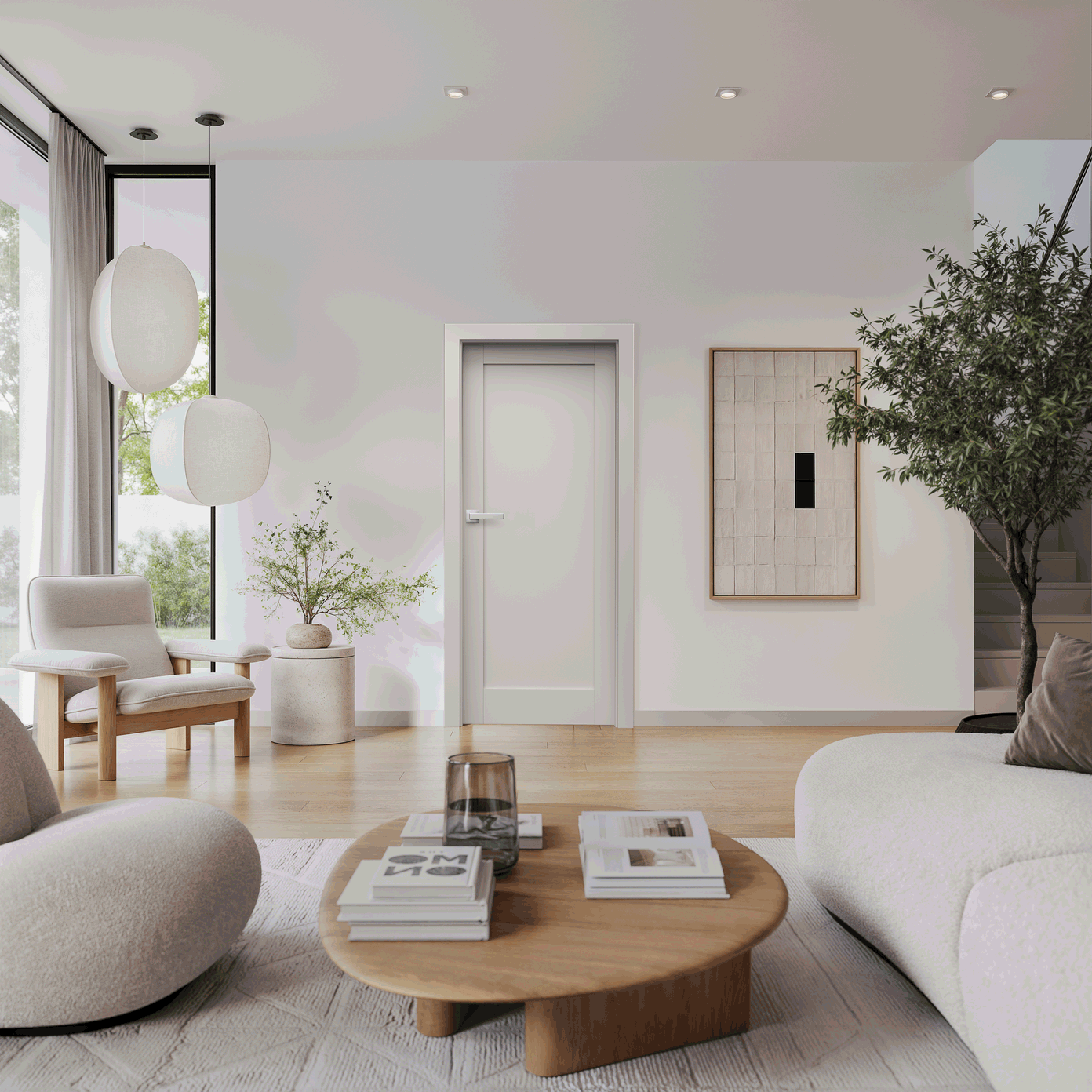 Vidaus durų varčia Verte Home E.0, kašmyro sp., 844 x 2030 x 40 mm, dešinė-1