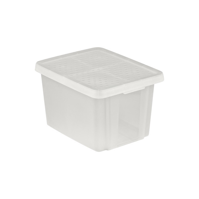 Daiktų laikymo dėžė su dangčiu CURVER ESSENTIALS, skaidri , h27 x 44 x 34 cm, 26 L-0