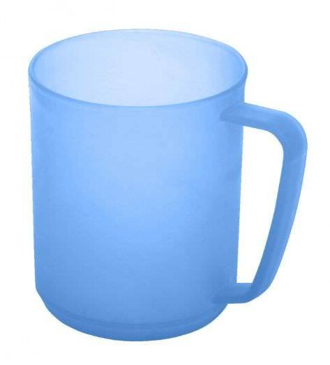 Plastikinis puodelis PLAST TEAM HAWAI, mėlynos sp., 350 ml