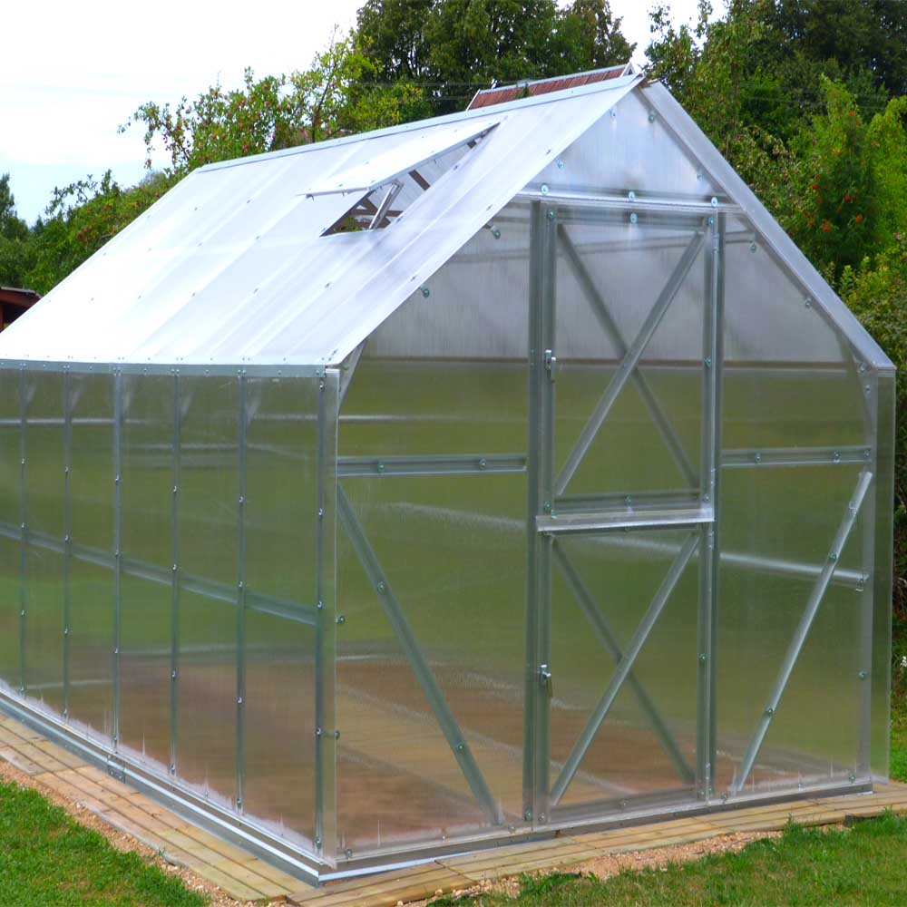 Šiltnamis GASPADINĖ, 6 mm polikarbonato danga, 2.64 x 10 m, 26.4 kv.m - 3