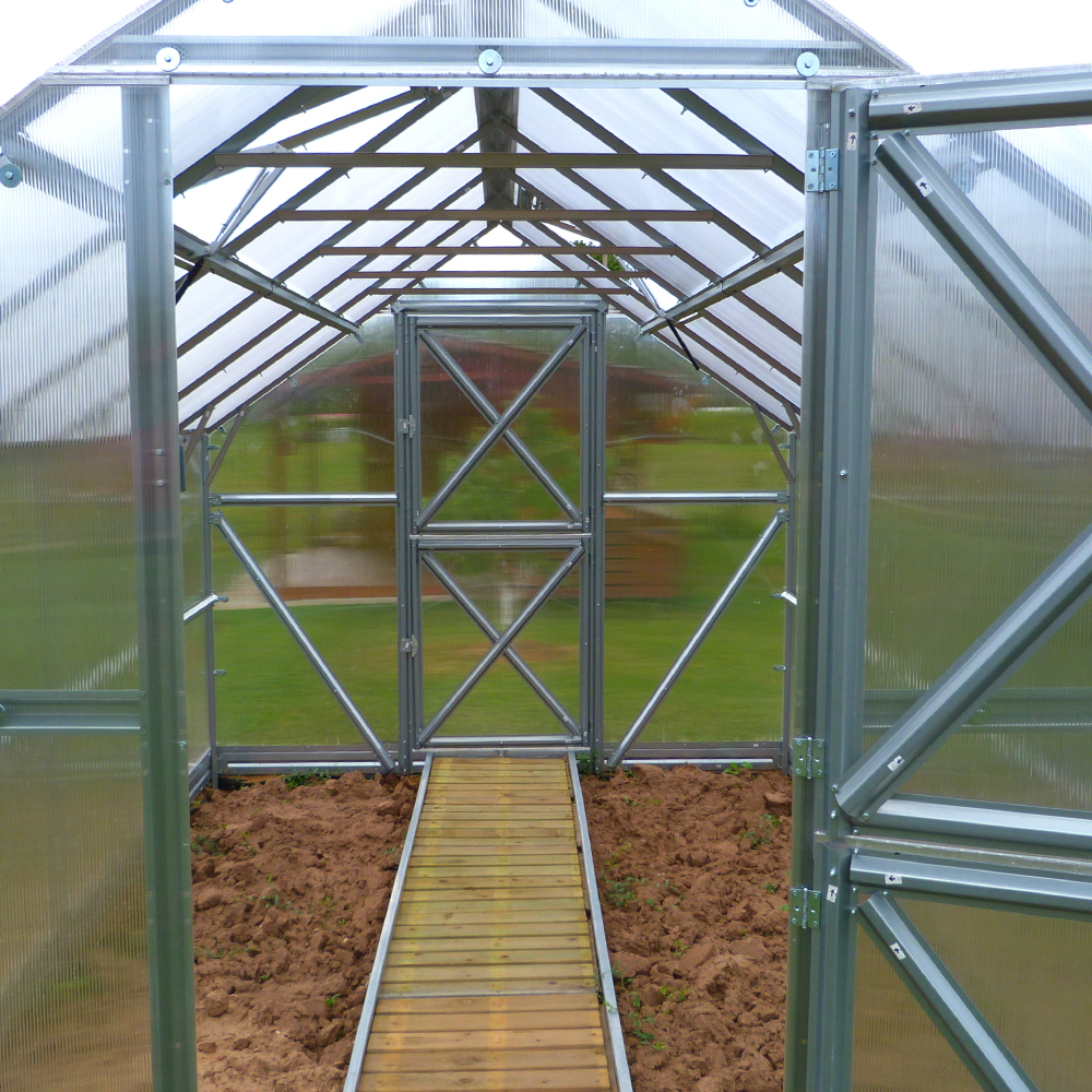Šiltnamis GASPADINĖ, 6 mm polikarbonato danga, 2.64 x 10 m, 26.4 kv.m - 6