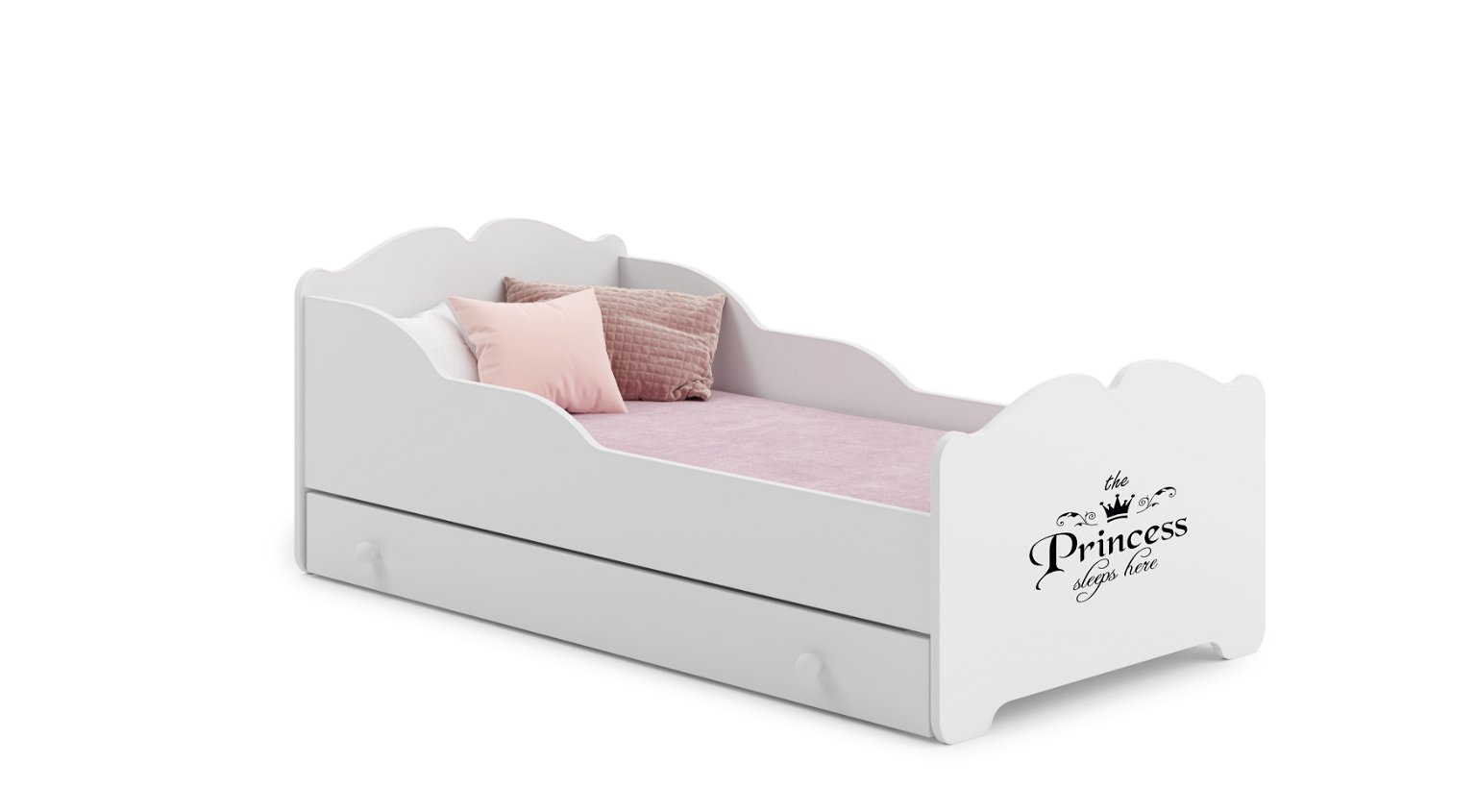 Vaikiška lova su stalčiumi Anna Princess I, 160x80 cm - 1
