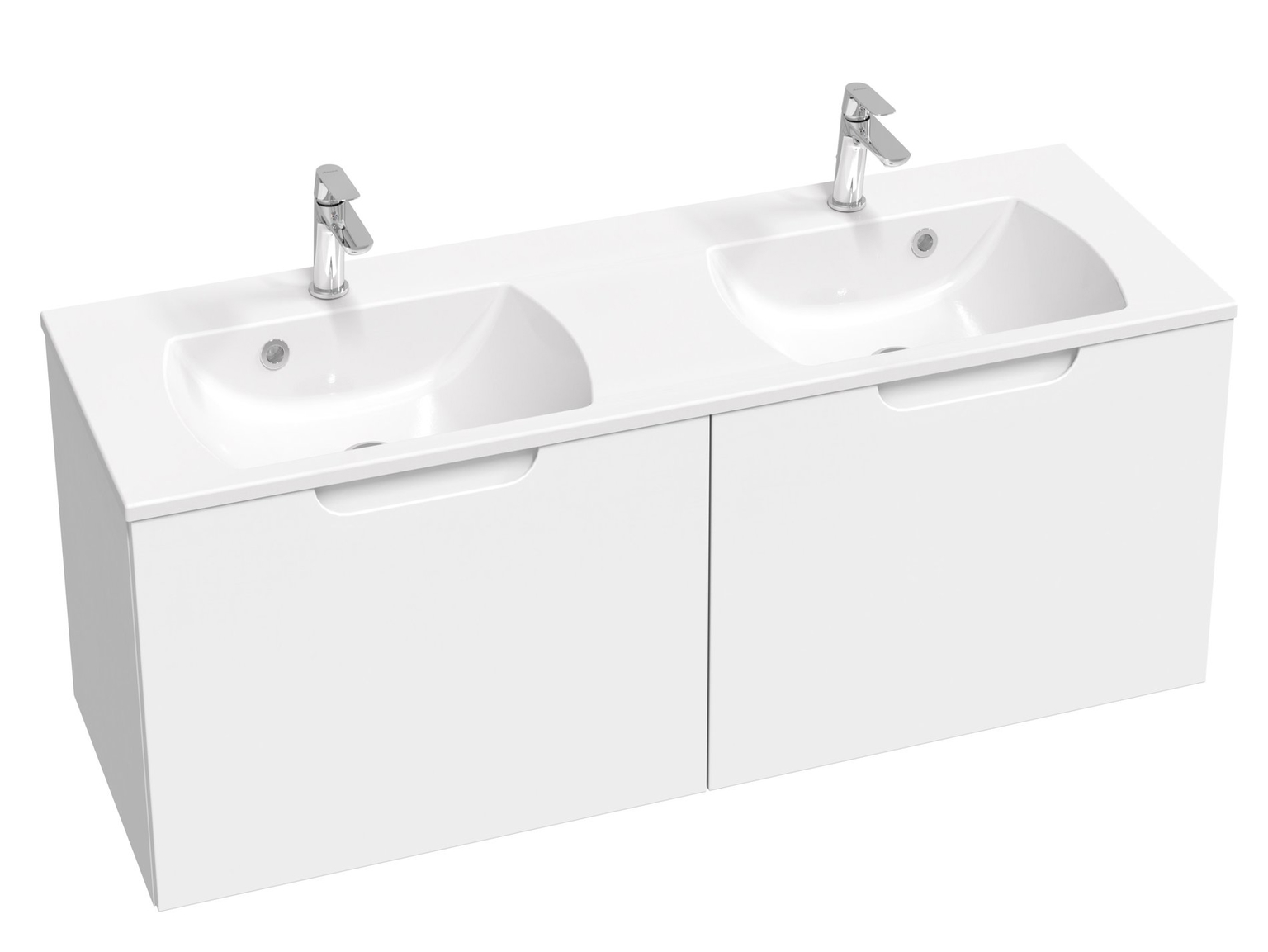 Apatinė vonios spintelė RAVAK SD Classic II 130, baltos/baltos sp.-0
