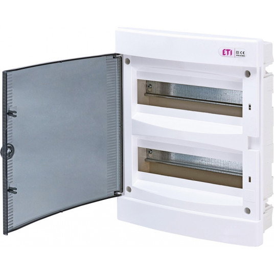 Potinkinis skydelis ETI su skaidriomis durelėmis, 24 modulių, IP40, baltos sp.-0