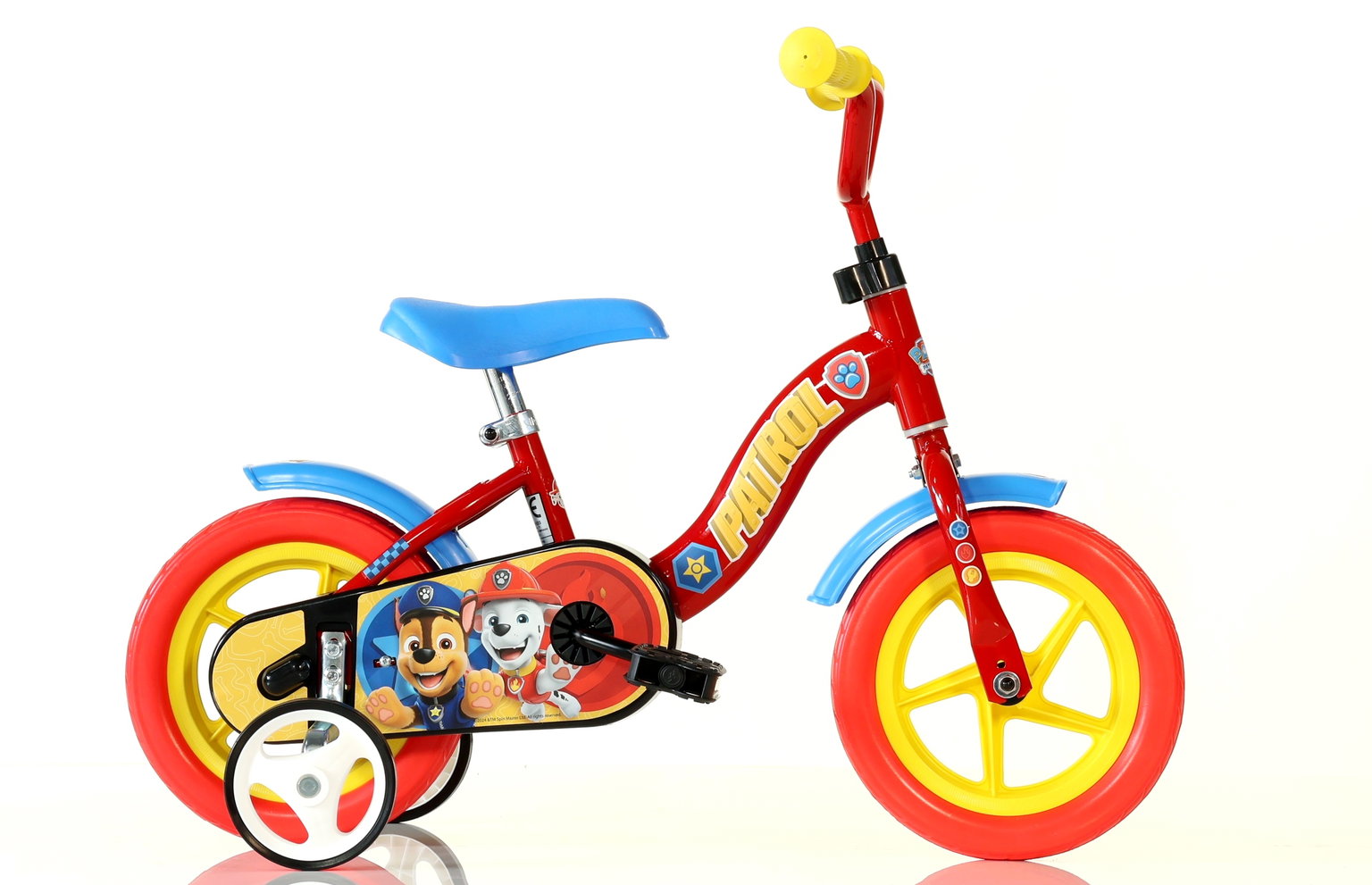 Vaikiškas dviratis Dino Bikes Paw Patrol 108L-PW, mėlynas/raudonas/geltonas, 10"-0