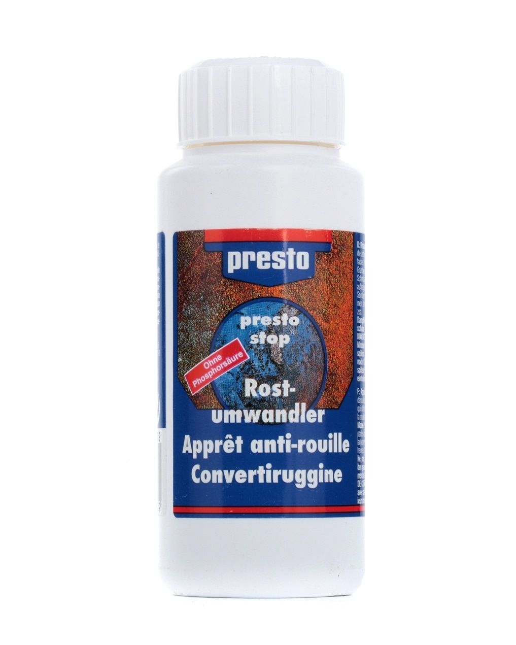 Rūdžių surišėjas ir gruntas metalui PRESTO, antikorozinis, rusvai gelsvos sp., 100 ml-0