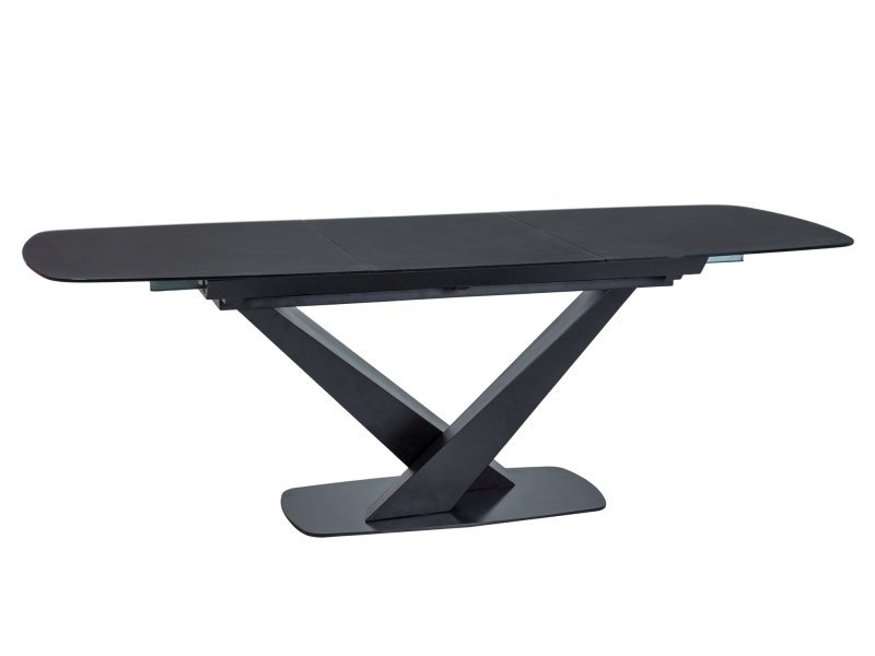 Valgomojo stalas CASSINO I, 160 x 90 cm, juodas - 1