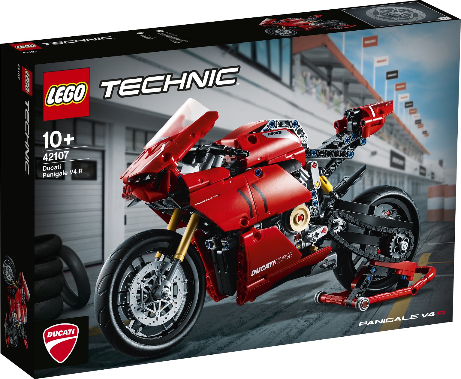 Konstruktorius LEGO® Technic Ducati Panigale V4 R 42107