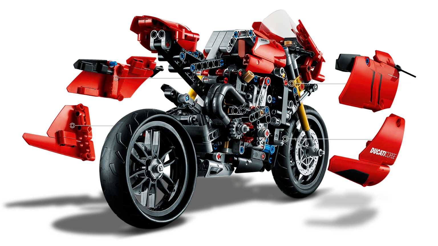 Konstruktorius LEGO TECHNIC - DUCATI PANIGALE V4 R - 5