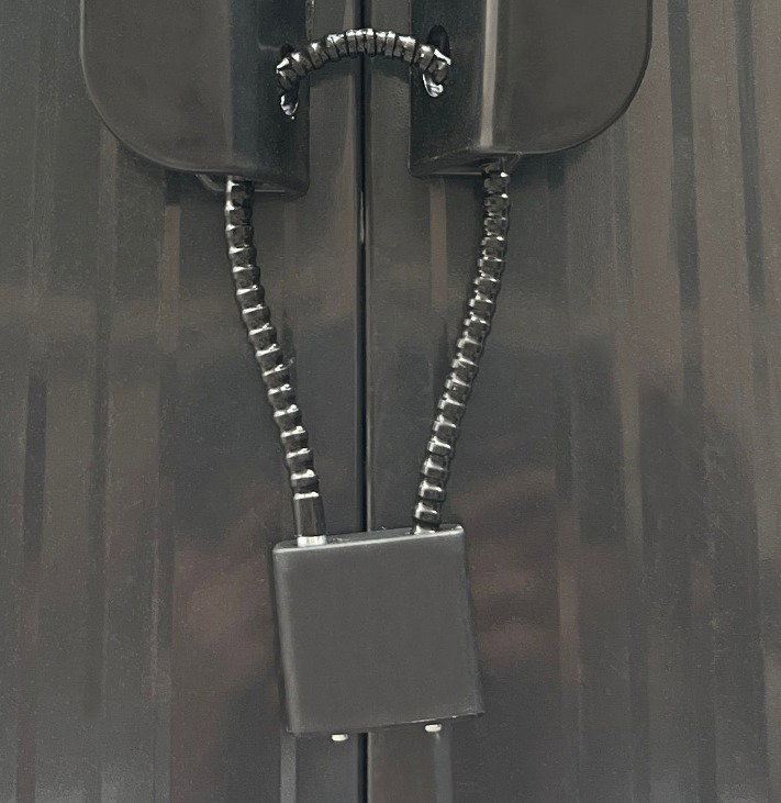 Metalinis sandėliukas su malkine, 9,35 m2, antracito - 8
