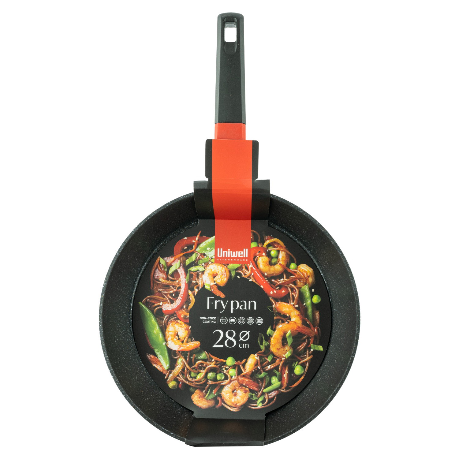 Keptuvė nepridegančia danga UNIWELL, tinka indukcinei, 28 cm-0