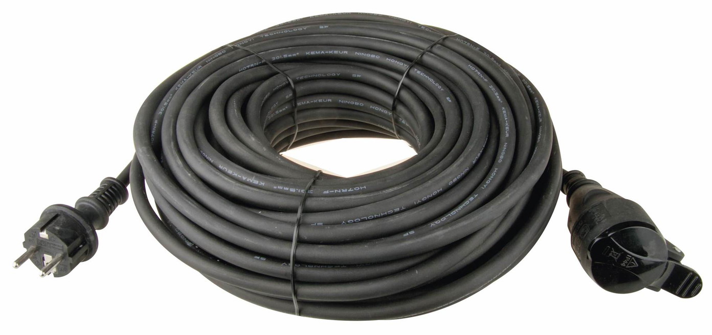 Ilgiklis su įžeminimu, H07RN-F, 3G1,5 mm2, 30 m, 1 lizdas, IP44-0