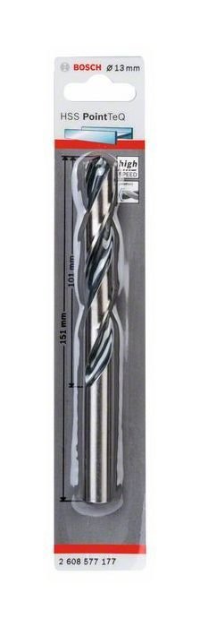 Metalo grąžtas BOSCH PointTeQ, 13 x 101/151 mm, HSS