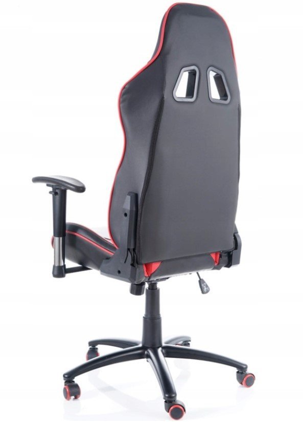 Biuro kėdė SUPRA, juoda/raudona - 3