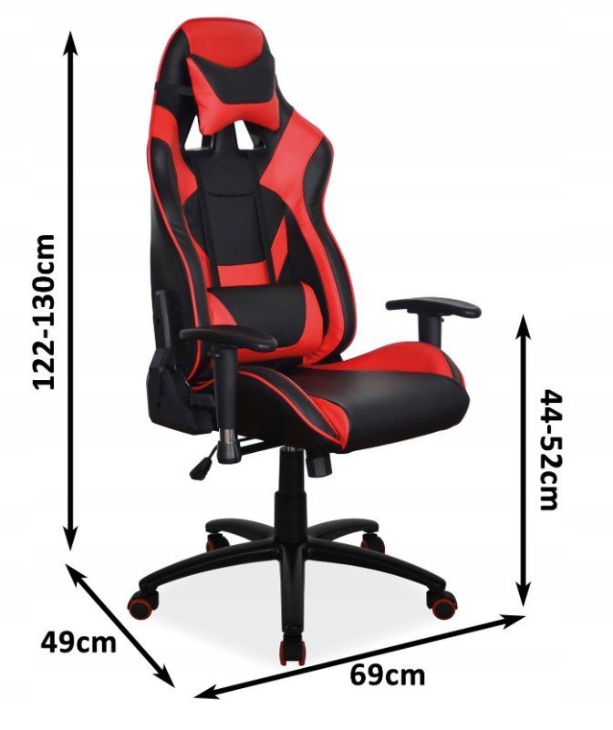 Biuro kėdė SUPRA, juoda/raudona - 2