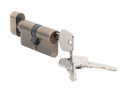 Spynos cilindras su suktuku FORTEX 4ME OGR, 30 x 30 mm, 3 raktai, žalvario sp.-0