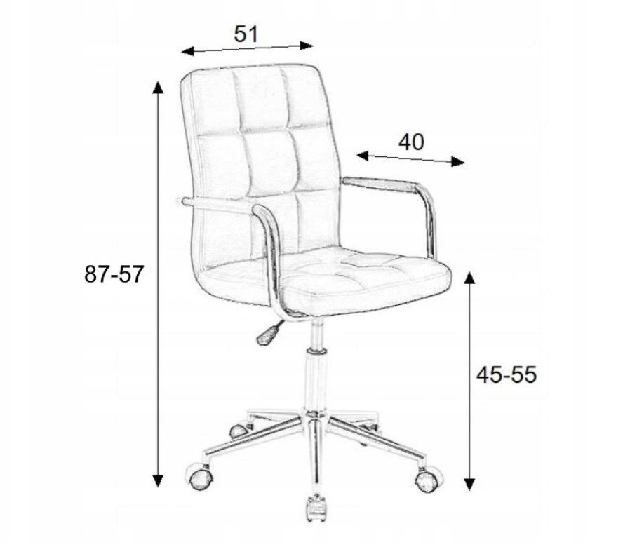 Biuro kėdė Q-022 VELVET, geltona-2