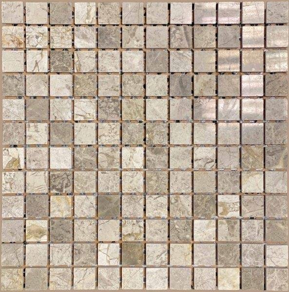 Akmens masės mozaika MARBLE GREY 30,5 x 30,5 cm