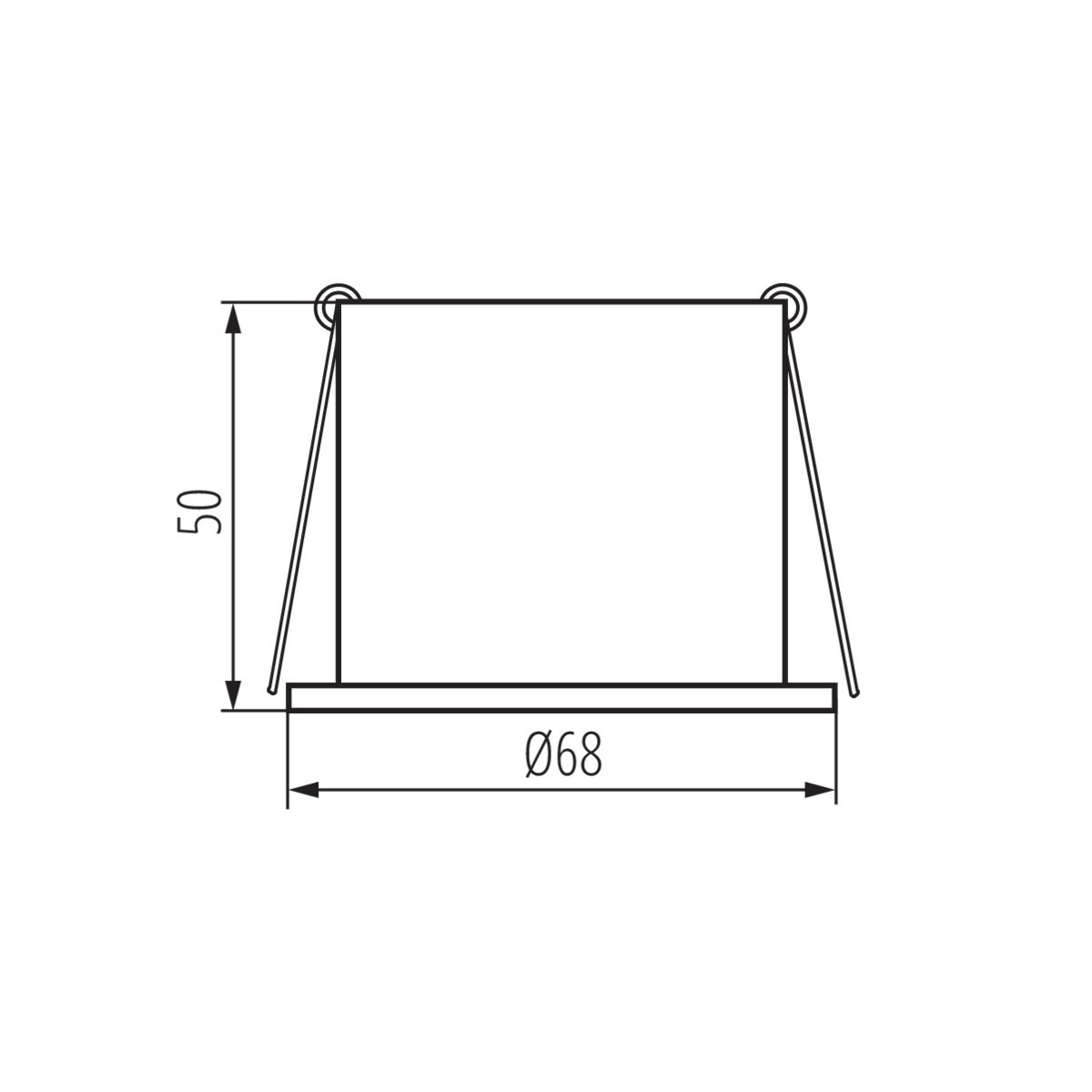 Įleidžiamas šviestuvas KANLUX SPAG, 35W, IP20 220V/12V, 6,8x5 cm, juodos sp.-1