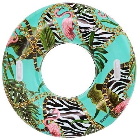 Pripučiamas plaukiojimo ratas BESTWAY Floral Fantasy Swim Ring, Φ114 cm - 1