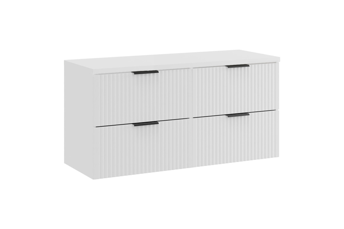 Apatinė vonios spintelė COMAD ADW B WHITE su stalviršiu 120 cm, balta-0