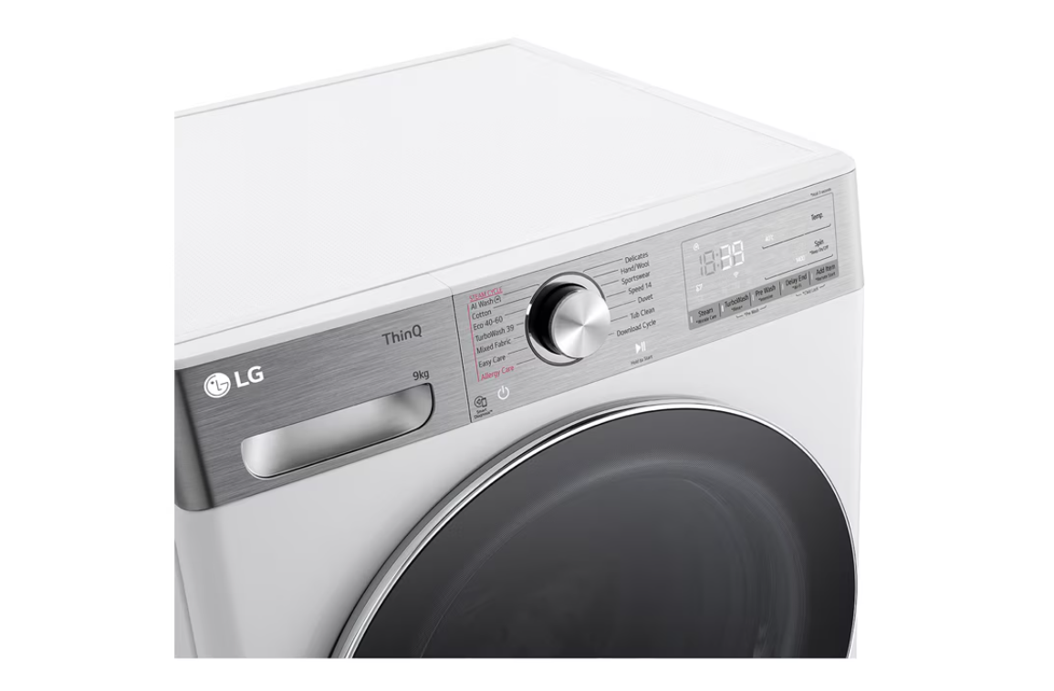 Skalbimo mašina LG F4WR909P3W, 9 kg, balta - 3