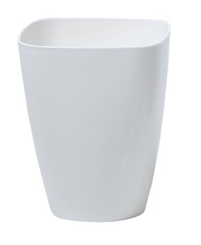 Plastikinis vazonas COUBI, baltos sp., 13 x 13 x 16,5 cm