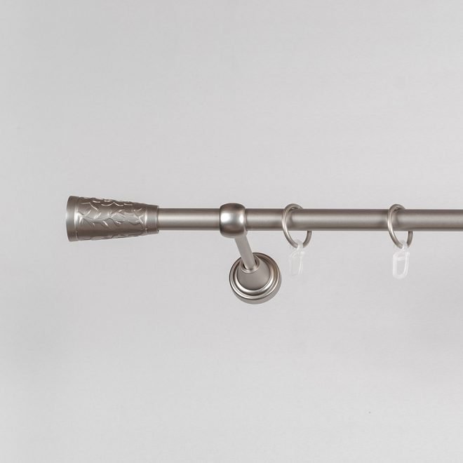 Metalinis karnizas SEVILLA, sidabro sp., viengubas, Ø 16 mm, 2 m