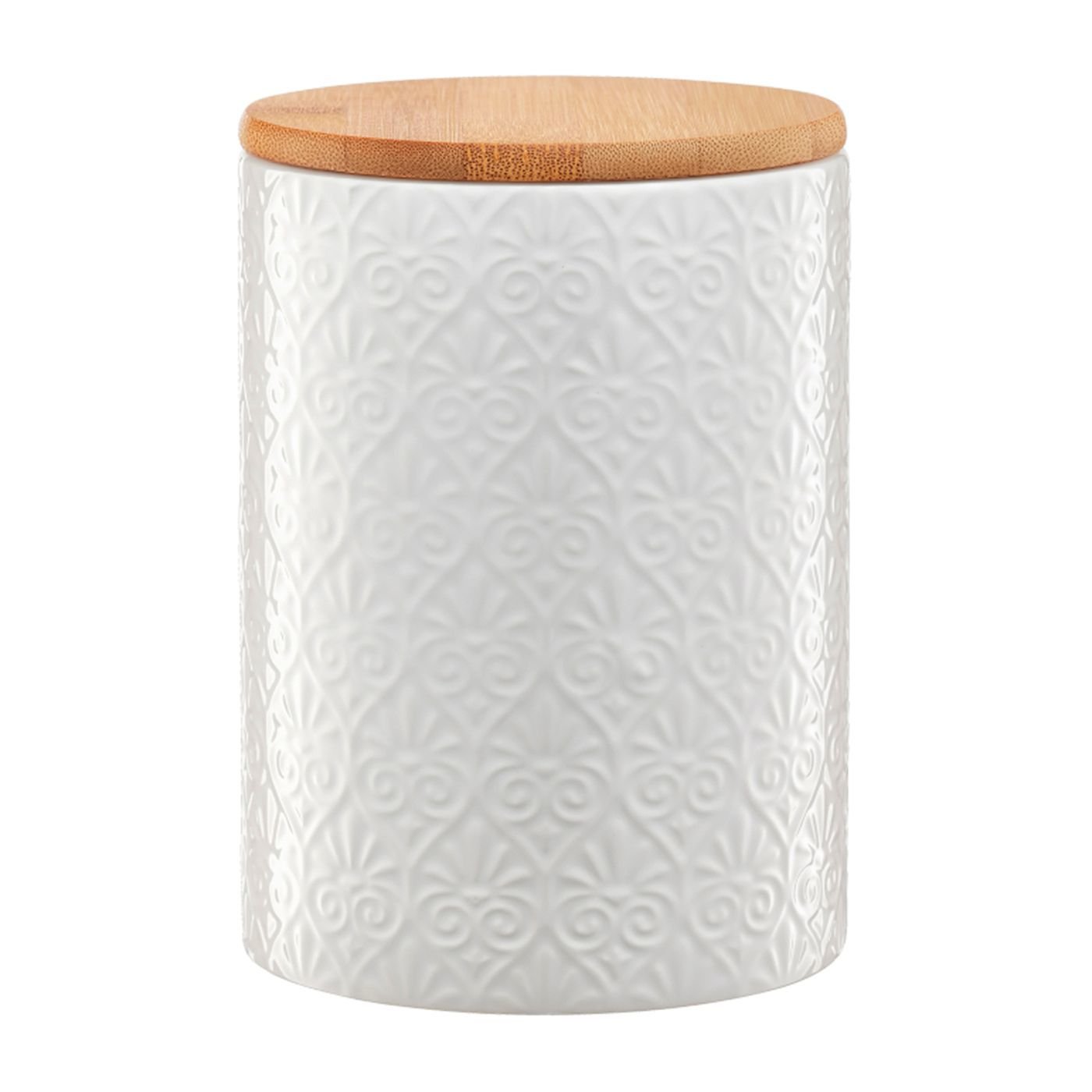 Birių produktų indas su bambukiniu dangteliu AMBITION TUVO, 11 x 11 x 15,7 cm